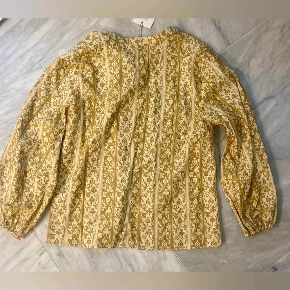 Parterre Floral Yellow Blouse - Picture 7 of 8
